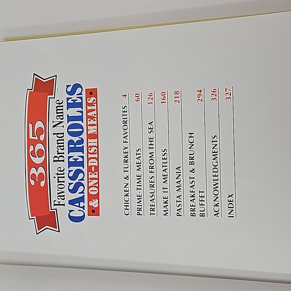 Set of Two Hardcover Casserole Cookbooks 365 Brand Name Taste of Home - Picture 8 of 10